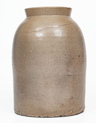 Unusual Chicago Stoneware Advertising Jar