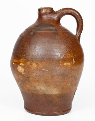 Small-Sized Iron-Decorated BOSTON Stoneware Jug, Frederick Carpenter, early 19th century