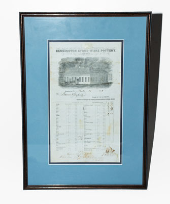 1851 Billhead for J. & E. NORTON / BENNINGTON, VT