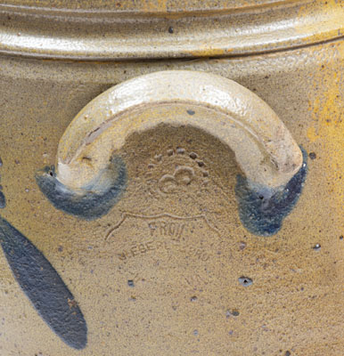 J. EBERLY & BRO. / STRASBURG, VA 3 Gal. Stoneware Jar