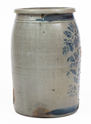 2 Gal. BAYLESS, MCCARTHY & CO. / LOUISVILLE, KY Stoneware Jar