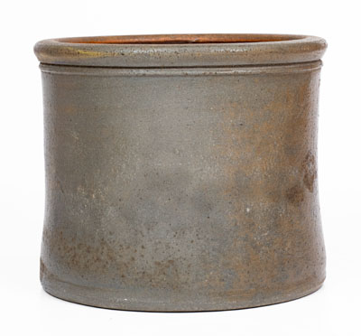 Scarce HANNIBAL, OHIO Stoneware Advertising Cake Crock