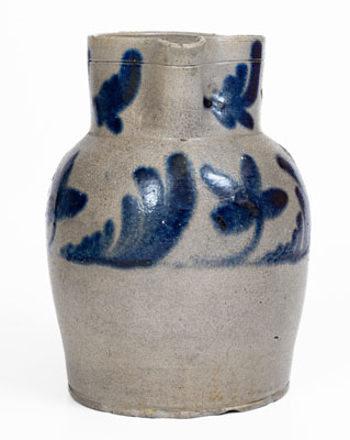 Baltimore, MD Stoneware Pitcher w/ Floral Decoration, circa 1830