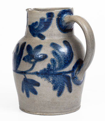 Baltimore, MD Stoneware Pitcher w/ Floral Decoration, circa 1830