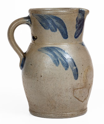 1/2 Gal. Baltimore Stoneware Pitcher w/ Swag Decoration, circa 1860