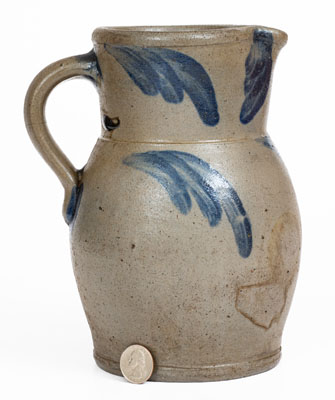 1/2 Gal. Baltimore Stoneware Pitcher w/ Swag Decoration, circa 1860