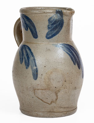 1/2 Gal. Baltimore Stoneware Pitcher w/ Swag Decoration, circa 1860