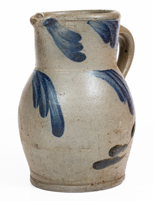 1/2 Gal. Baltimore Stoneware Pitcher w/ Swag Decoration, circa 1860