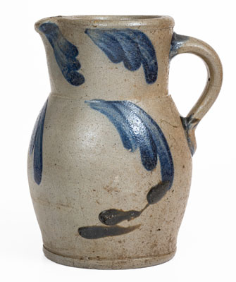 1/2 Gal. Baltimore Stoneware Pitcher w/ Swag Decoration, circa 1860