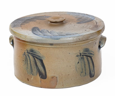 Baltimore Stoneware Butter Crock w/ Lid, circa 1870