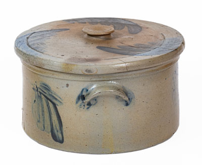 Baltimore Stoneware Butter Crock w/ Lid, circa 1870