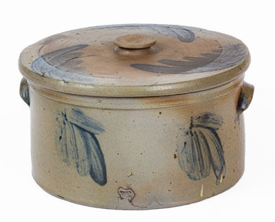 Baltimore Stoneware Butter Crock w/ Lid, circa 1870