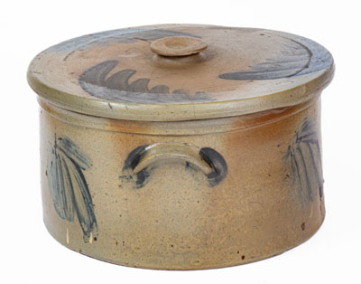 Baltimore Stoneware Butter Crock w/ Lid, circa 1870