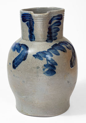 Baltimore Stoneware Pitcher w/ Floral Decoration, circa 1840