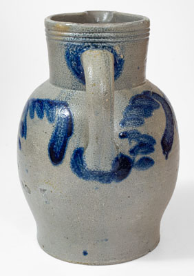 Baltimore Stoneware Pitcher w/ Floral Decoration, circa 1840