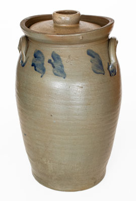 4 Gal. Stoneware Churn attrib. Stephen B. Sweeney, Henrico County, Virginia