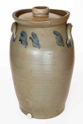 4 Gal. Stoneware Churn attrib. Stephen B. Sweeney, Henrico County, Virginia