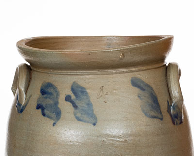 4 Gal. Stoneware Churn attrib. Stephen B. Sweeney, Henrico County, Virginia