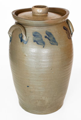 4 Gal. Stoneware Churn attrib. Stephen B. Sweeney, Henrico County, Virginia