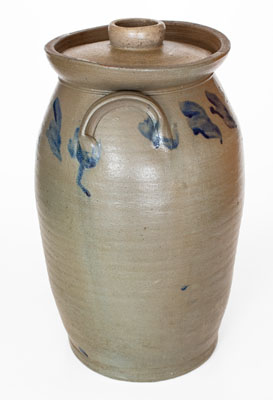 4 Gal. Stoneware Churn attrib. Stephen B. Sweeney, Henrico County, Virginia