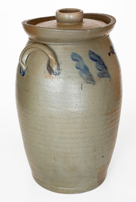 4 Gal. Stoneware Churn attrib. Stephen B. Sweeney, Henrico County, Virginia