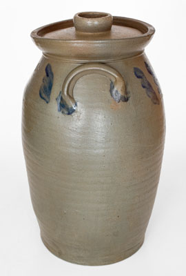 4 Gal. Stoneware Churn attrib. Stephen B. Sweeney, Henrico County, Virginia