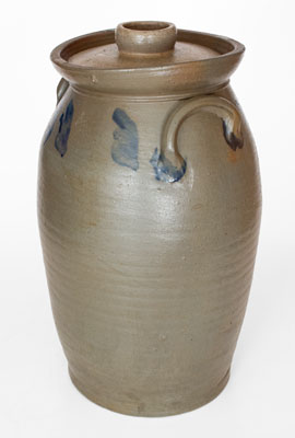 4 Gal. Stoneware Churn attrib. Stephen B. Sweeney, Henrico County, Virginia