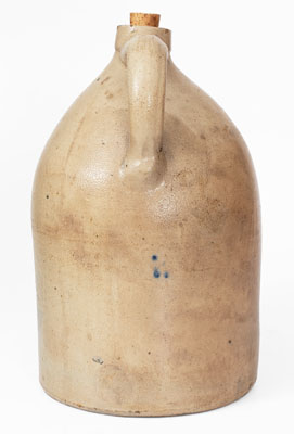 3 Gal. TROY, N.Y. POTTERY Stoneware Jug with Bird Decoration