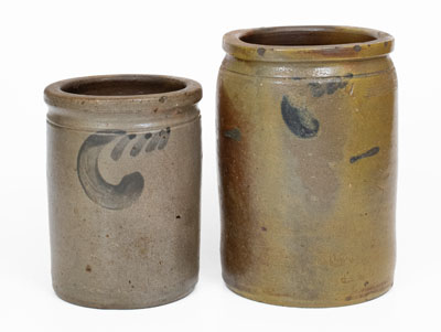 Lot of Two: Marked STRASBURG, VA Stoneware Jars