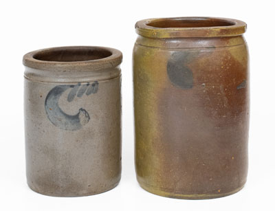 Lot of Two: Marked STRASBURG, VA Stoneware Jars