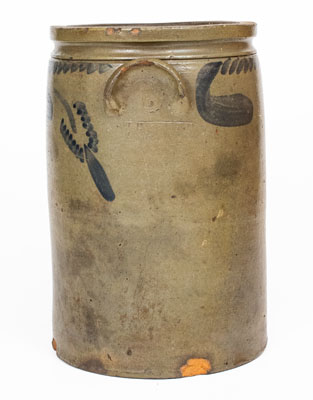 3 Gal. W. H. CRISMAN / STRASBURG, VA Stoneware Jar