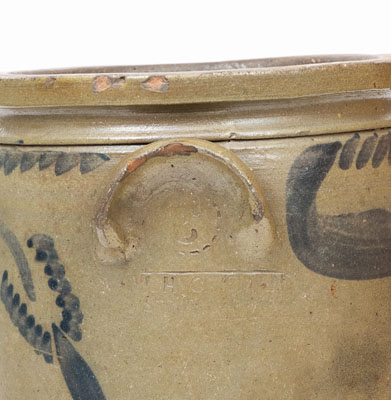 3 Gal. W. H. CRISMAN / STRASBURG, VA Stoneware Jar