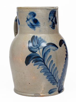 Remmey (Philadelphia, PA) Stoneware Pitcher w/ Floral Decoration
