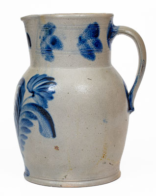 Remmey (Philadelphia, PA) Stoneware Pitcher w/ Floral Decoration