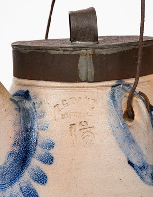 T. G. DAUB / EASTON, PA Stoneware Batter Pail