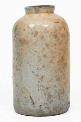 JOHN BELL / WAYNESBORO, PA Stoneware Canning Jar w/ Celadon Glaze