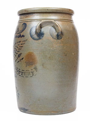 Four-Gallon EAGLE POTTERY (James Hamilton & Co., Greensboro, PA) Stoneware Jar
