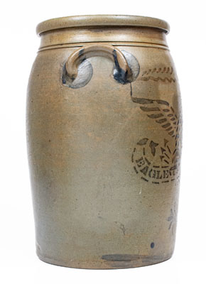 Four-Gallon EAGLE POTTERY (James Hamilton & Co., Greensboro, PA) Stoneware Jar