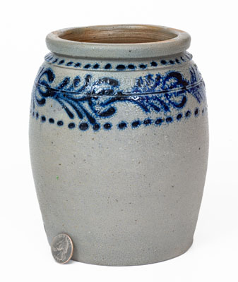 Scarce and Fine B.C. MILBURN / ALEXA (Alexandria, VA) Half-Gallon Stoneware Jar