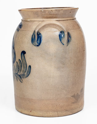 Fine COWDEN & WILCOX / HARRISBURG, PA Stoneware Jar w/ Floral Decoration
