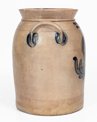 Fine COWDEN & WILCOX / HARRISBURG, PA Stoneware Jar w/ Floral Decoration
