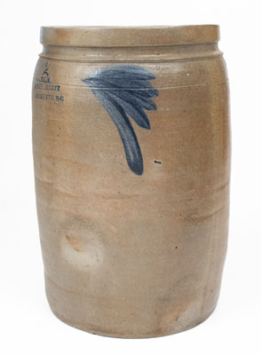 Rare CHARLOTTE, NC Stoneware Advertising Jar, Baltimore origin