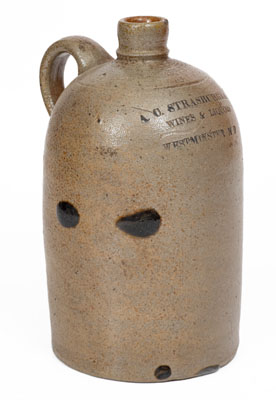 Unusual WESTMINSTER, MD Advertising Jug, Baltimore origin, c1880