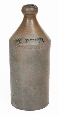 Baltimore Stoneware Bottle Marked BOSTON R. BEER / COLE & CO, c1845