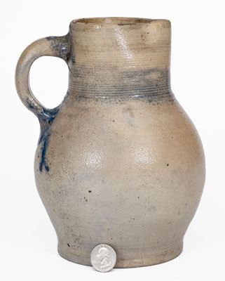 Extremely Rare Northeastern Stoneware Pitcher, possibly Manhattan, 18th century