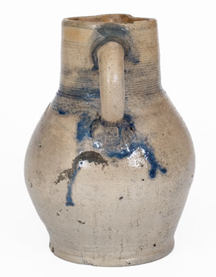 Extremely Rare Northeastern Stoneware Pitcher, possibly Manhattan, 18th century