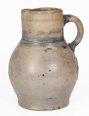 Extremely Rare Northeastern Stoneware Pitcher, possibly Manhattan, 18th century