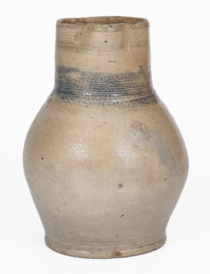 Extremely Rare Northeastern Stoneware Pitcher, possibly Manhattan, 18th century