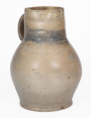Extremely Rare Northeastern Stoneware Pitcher, possibly Manhattan, 18th century