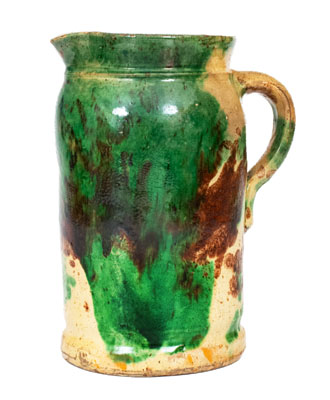 Multi-Glazed Tankard Pitcher, S. Bell & Sons or J. Eberly & Co., Strasburg, Virginia